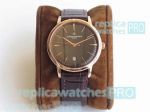 Swiss Vacheron Constantin Patrimony Replica 85180 Rose Gold Watch Black Dial